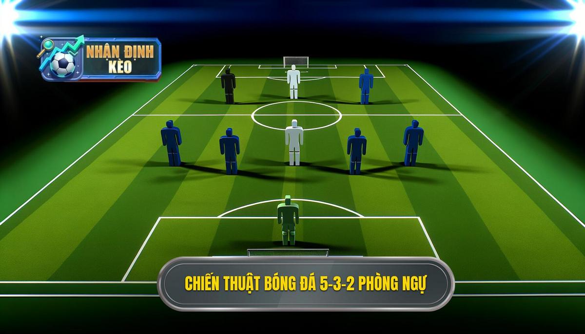 Chiến thuật bóng đá 5-3-2 phòng ngự