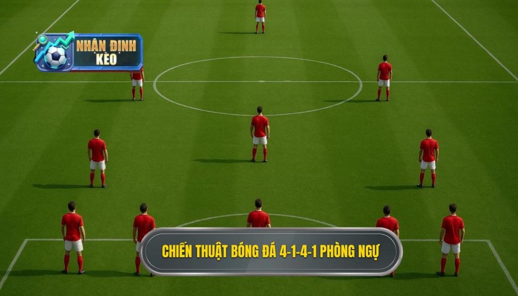 Chiến thuật bóng đá 4-1-4-1 phòng ngự