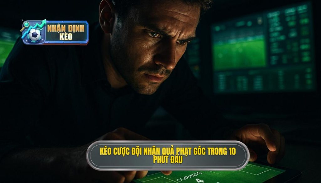 Kèo cược đội nhận quả phạt góc trong 10 phút đầu