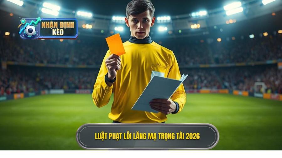 1. Luật phạt lỗi lăng mạ trọng tài 2026