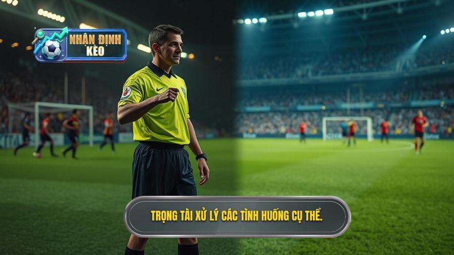 2. Trọng tài xử lý các tình huống cụ thể.