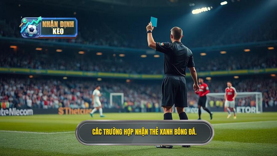 3. Các trường hợp nhận thẻ xanh bóng đá.